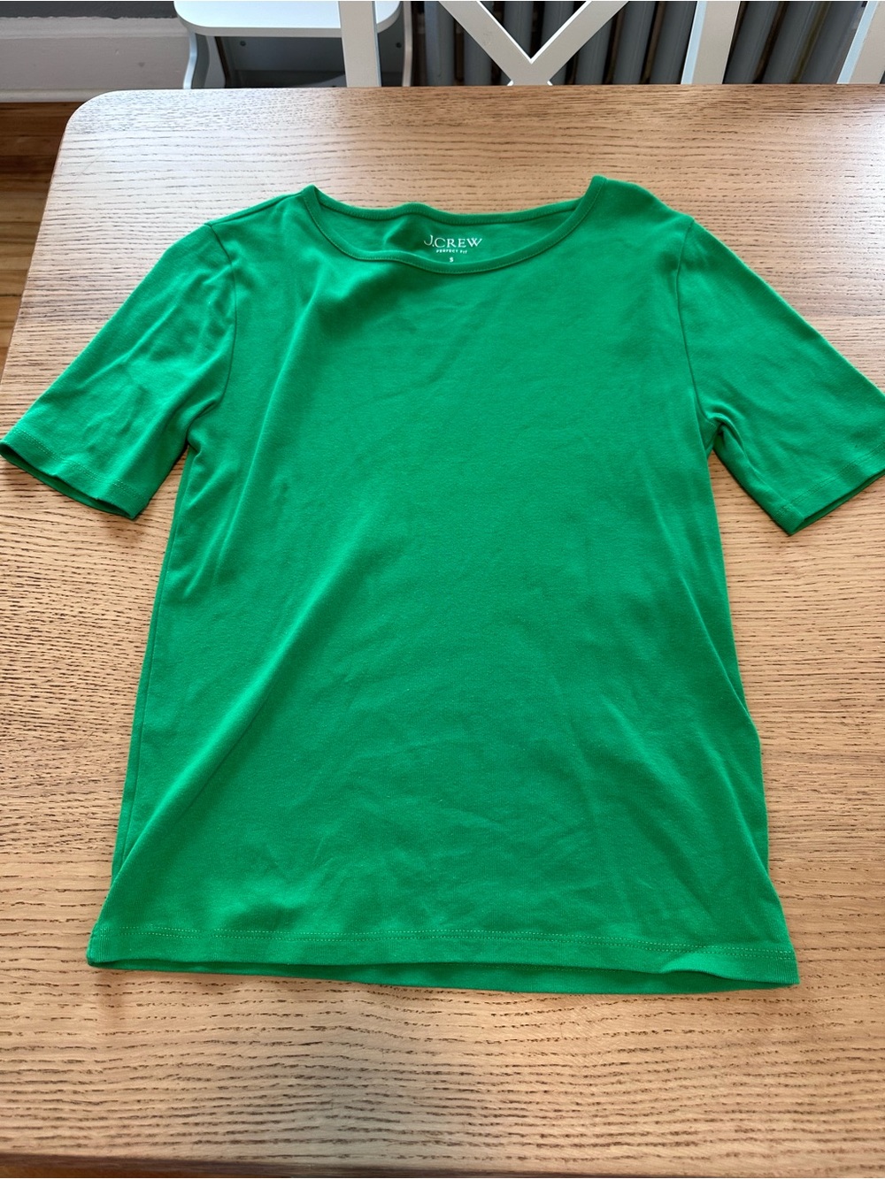 J. Crew Girls' Bright Green Short Sleeve Tee